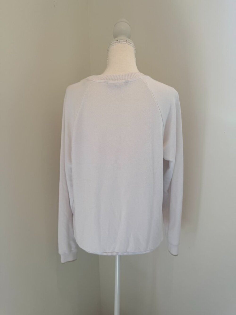 Armani Exchange White Crewneck Sweatshirt Black Gold Graphic Logo M/W MED - Picture 7 of 10
